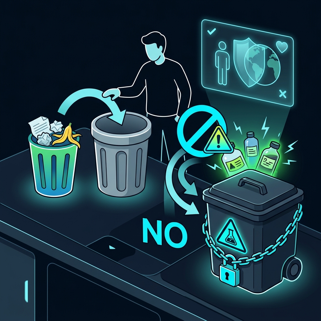 ELI10 illustration for hazardous waste