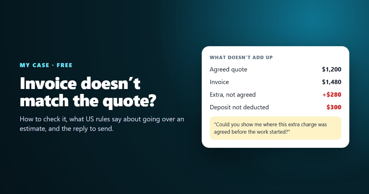 Invoice Doesn’t Match the Quote? How to Check It, What US Rules Say, and the Reply to Send
