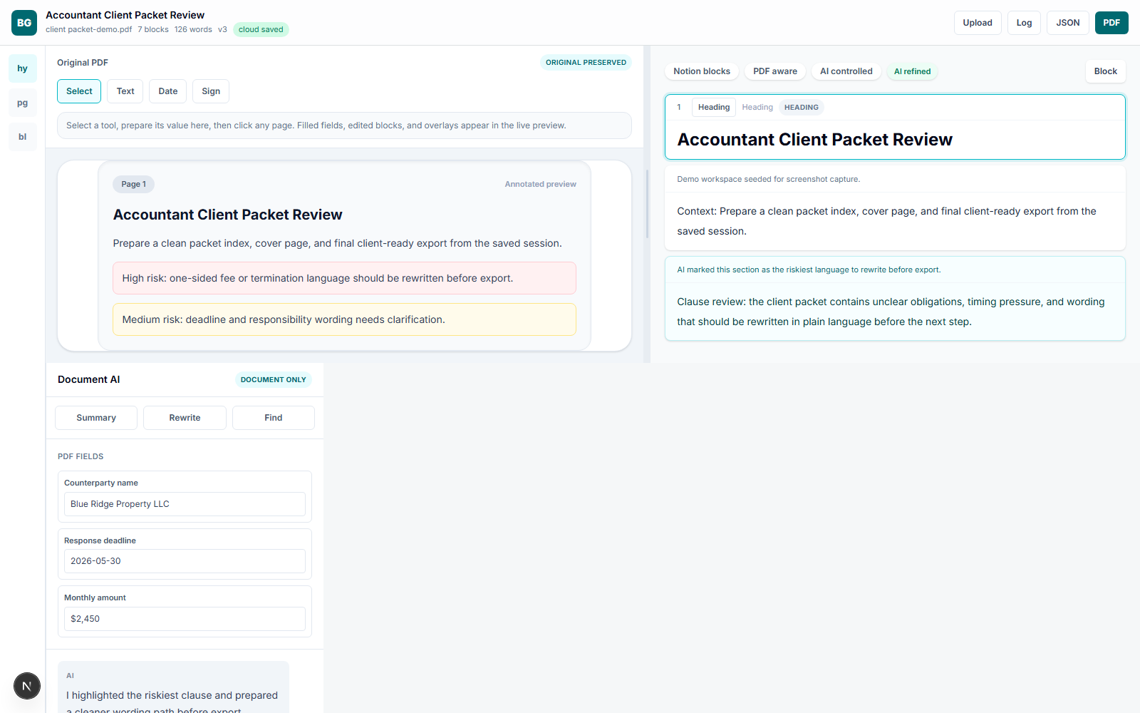 Prepare the packet export in Workbench