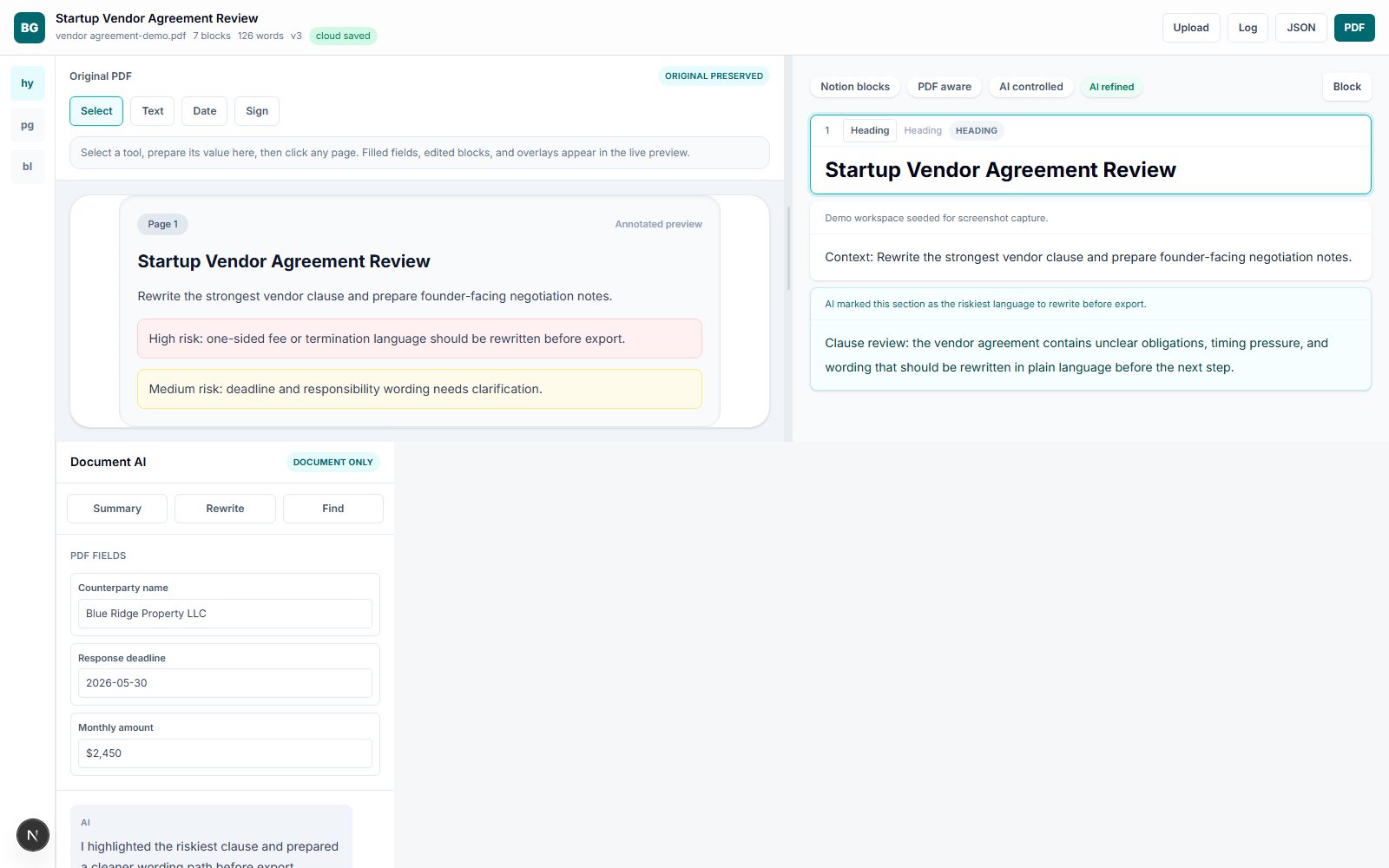 Prepare negotiation follow-up in Workbench