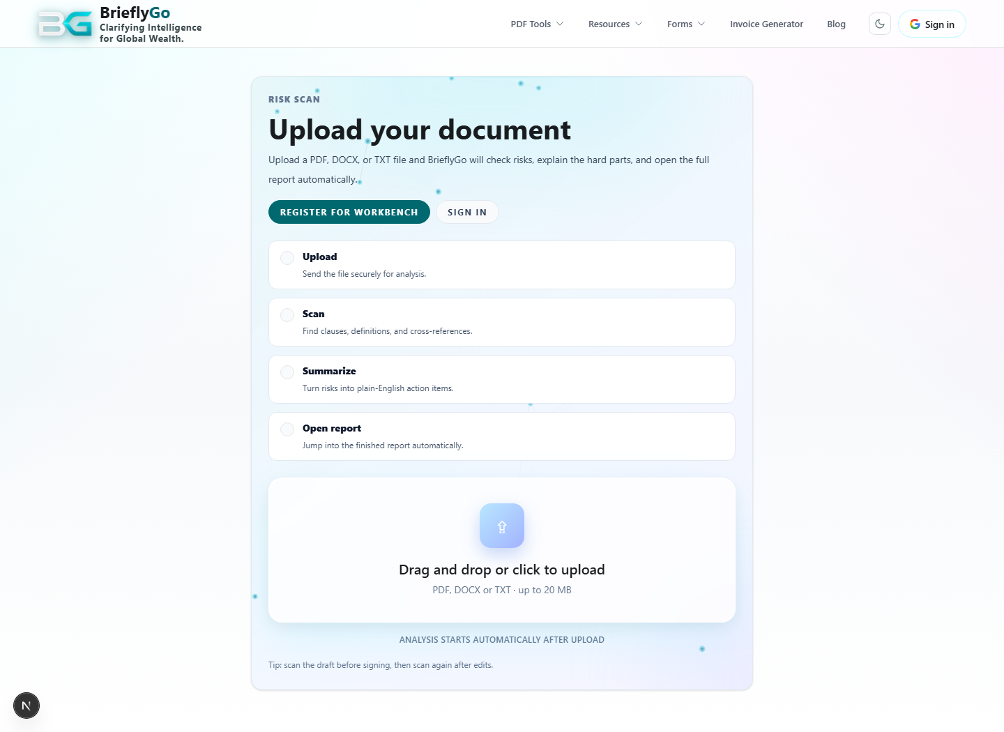 Risk Report -> Editor -> AI Re-check screenshot