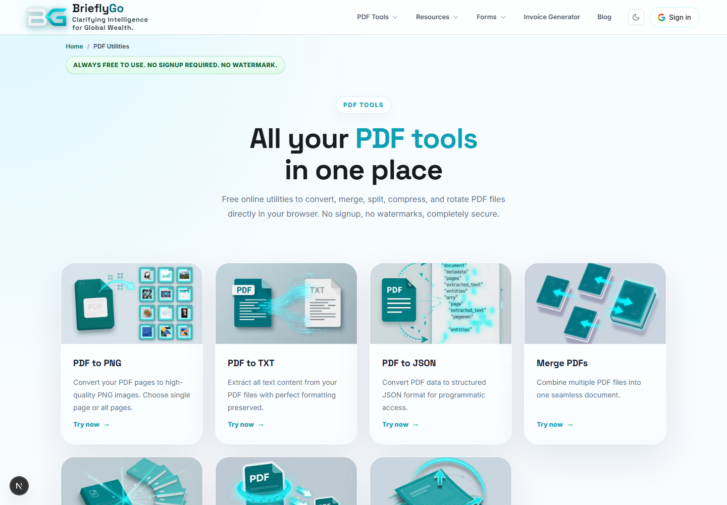 PDF Utilities screenshot