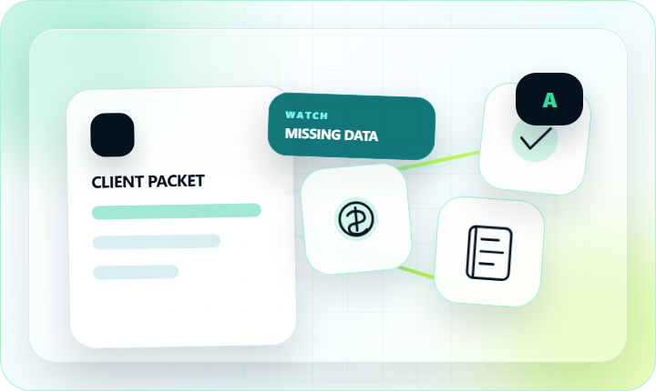 Accountants document workflow illustration